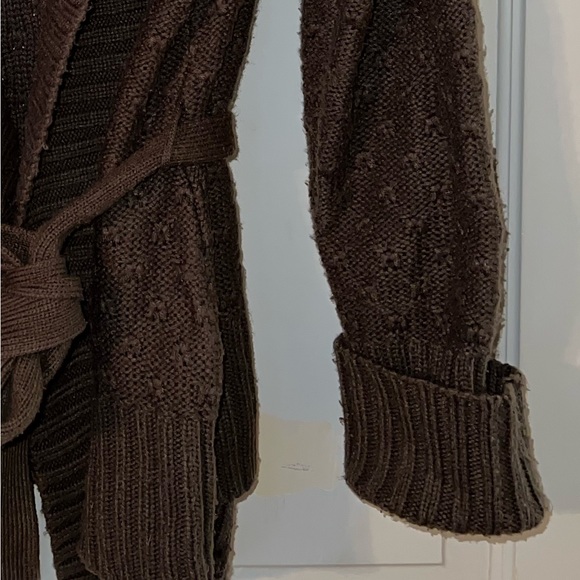 🤎 St. John’s Bay - chunky Brown cardigan sweater - size Large - Picture 5 of 7